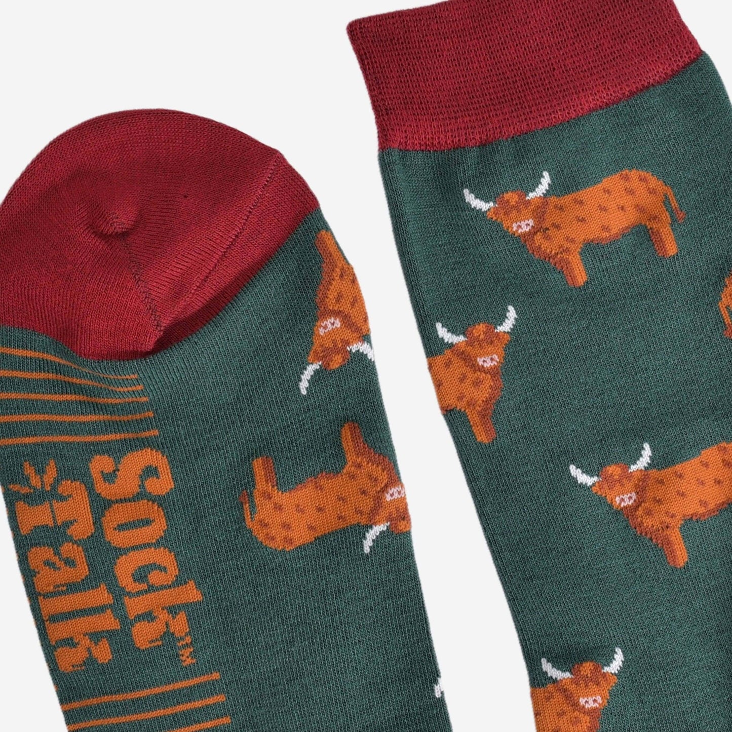 Men's Highland Cow Bamboo Socks - The Red Squirrel