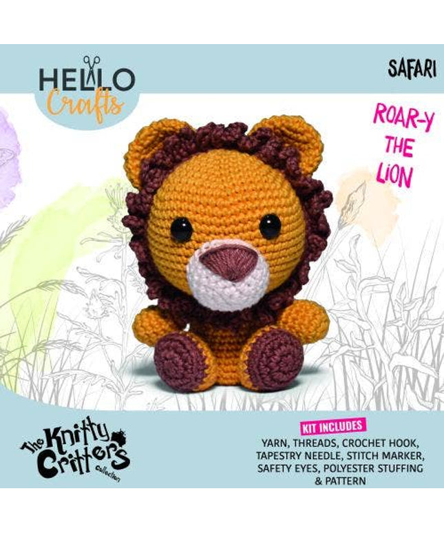 Knitty Critters - Safari crochet kit - Roary The Lion