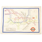 Cotton Tea Towel - TFL Heritage Tube Map - The Red Squirrel