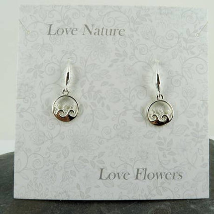 Wave Earring, Silver Plated