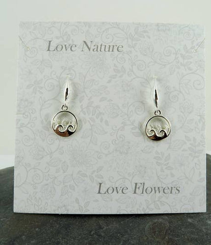 Wave Earring, Silver Plated