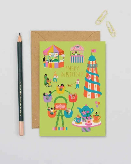 Fairground Birthday Card