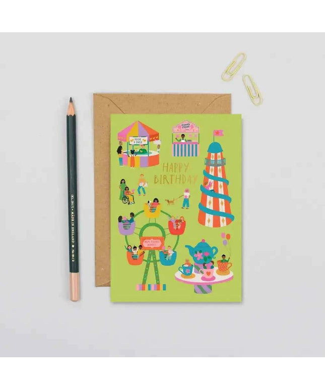 Fairground Birthday Card