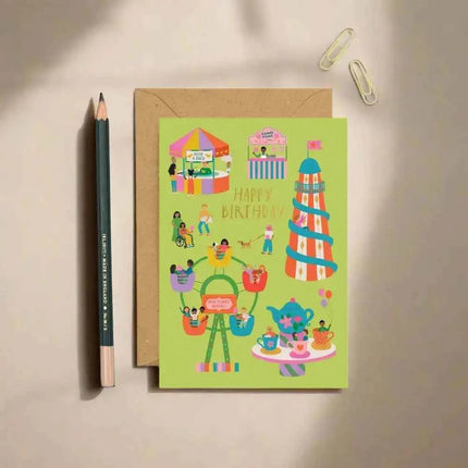 Fairground Birthday Card