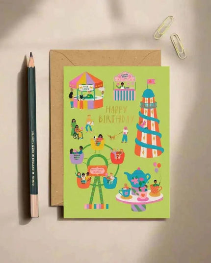 Fairground Birthday Card