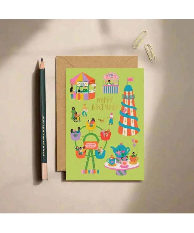 Fairground Birthday Card