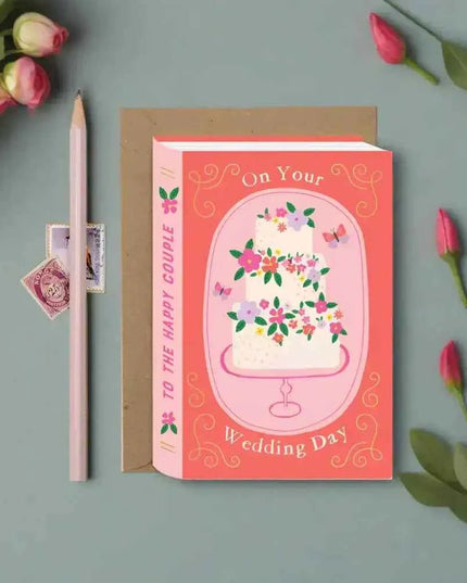 Fairytale Wedding Cake Book Card