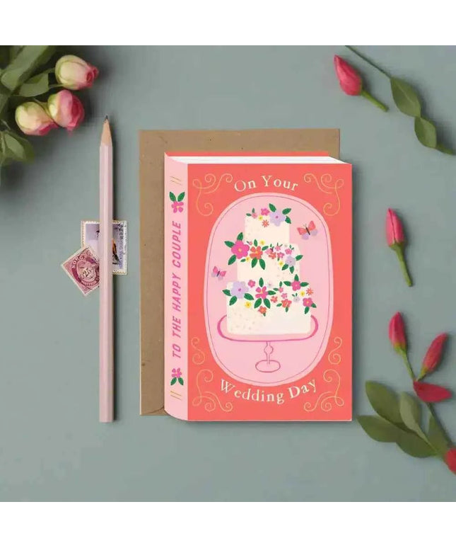 Fairytale Wedding Cake Book Card