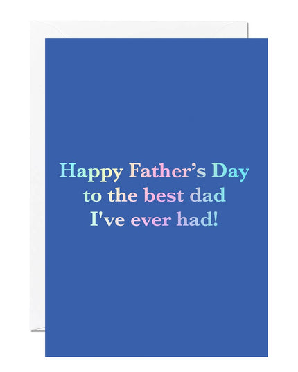 Father’s Day Card – Best Dad Funny Greetings Card - The Red Squirrel