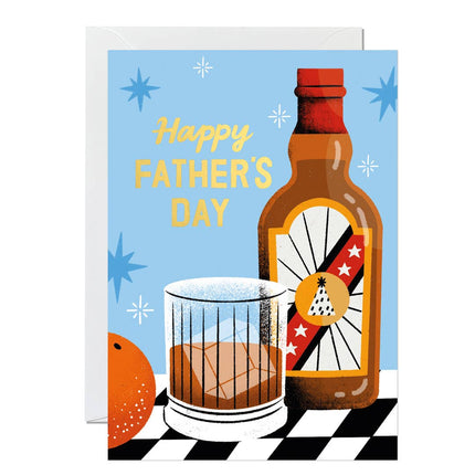 Father’s Day Card – Whiskey Design Greeting for Him - The Red Squirrel