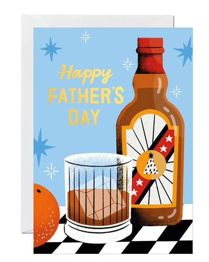Father’s Day Card – Whiskey Design Greeting for Him - The Red Squirrel