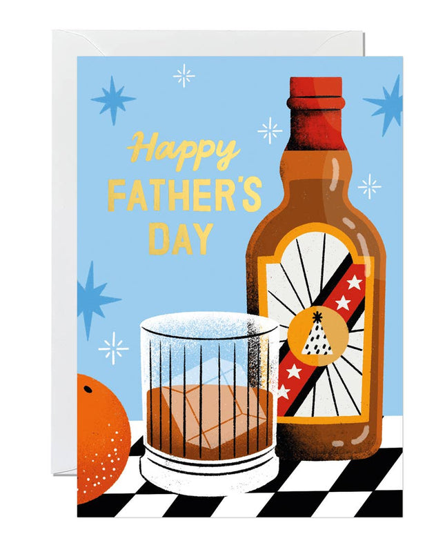 Father’s Day Card – Whiskey Design Greeting for Him - The Red Squirrel