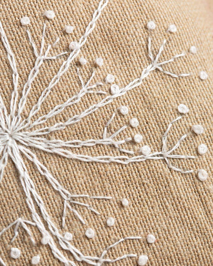 Linen Lavender Bags Embroidery Kit - Bees