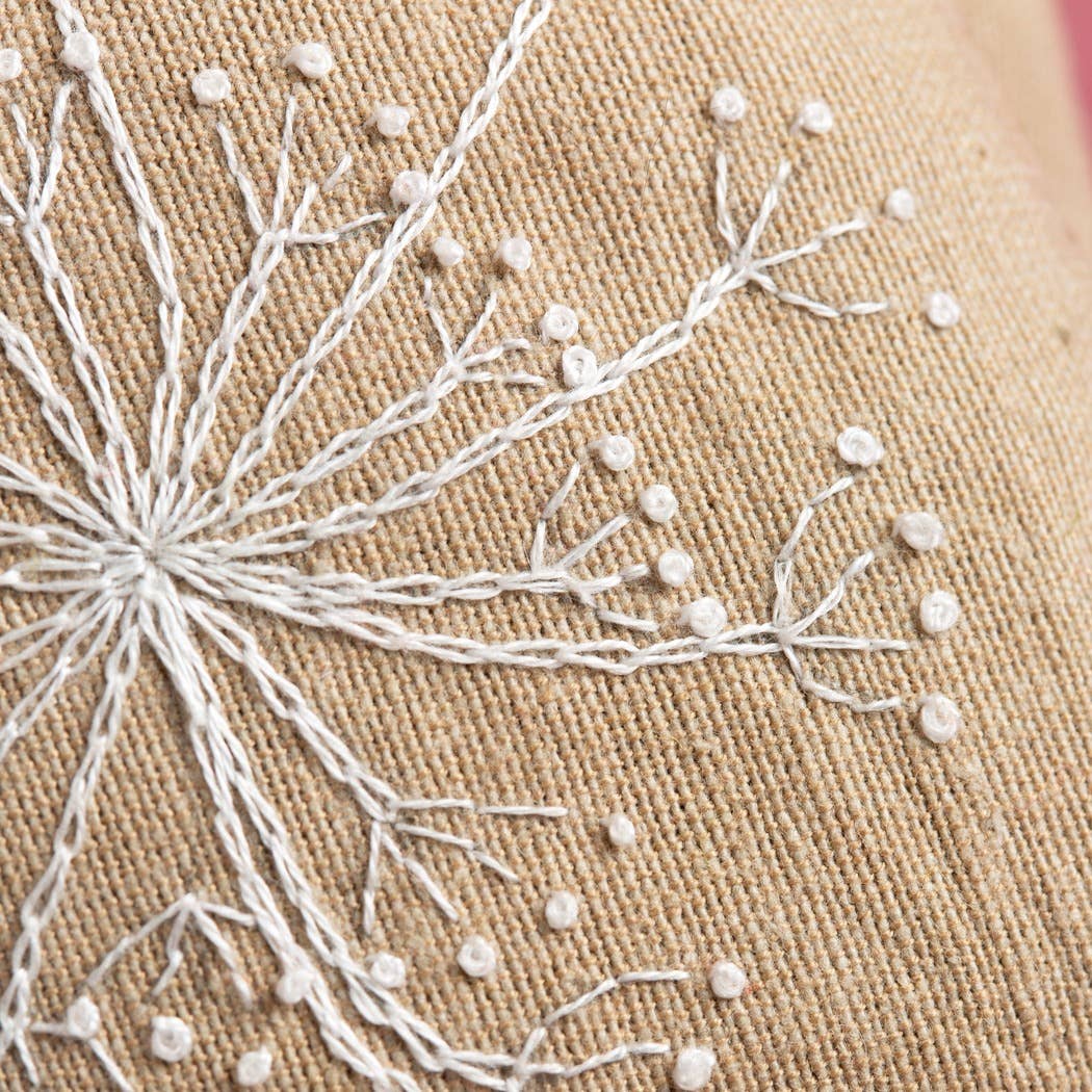 Linen Lavender Bags Embroidery Kit - Bees - The Red Squirrel