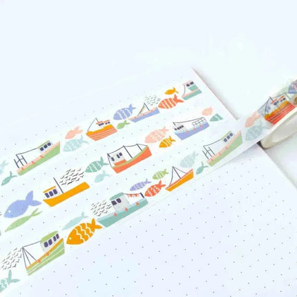 Fish and Ships Washi Tape