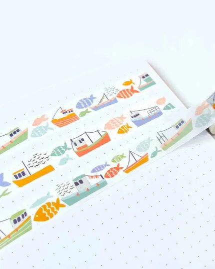 Fish and Ships Washi Tape
