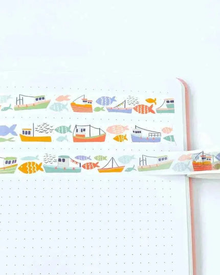 Fish and Ships Washi Tape