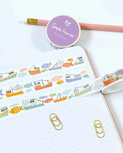 Fish and Ships Washi Tape