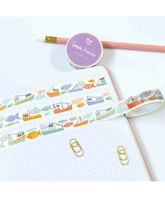 Fish and Ships Washi Tape