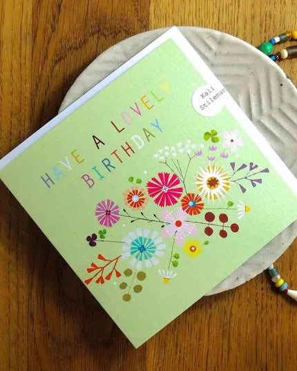 Floral Lovely Birthday Card
