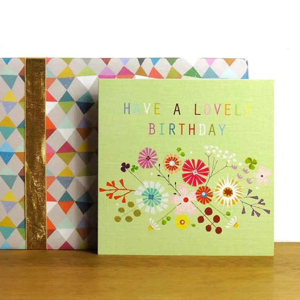 Floral Lovely Birthday Card