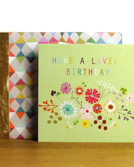 Floral Lovely Birthday Card