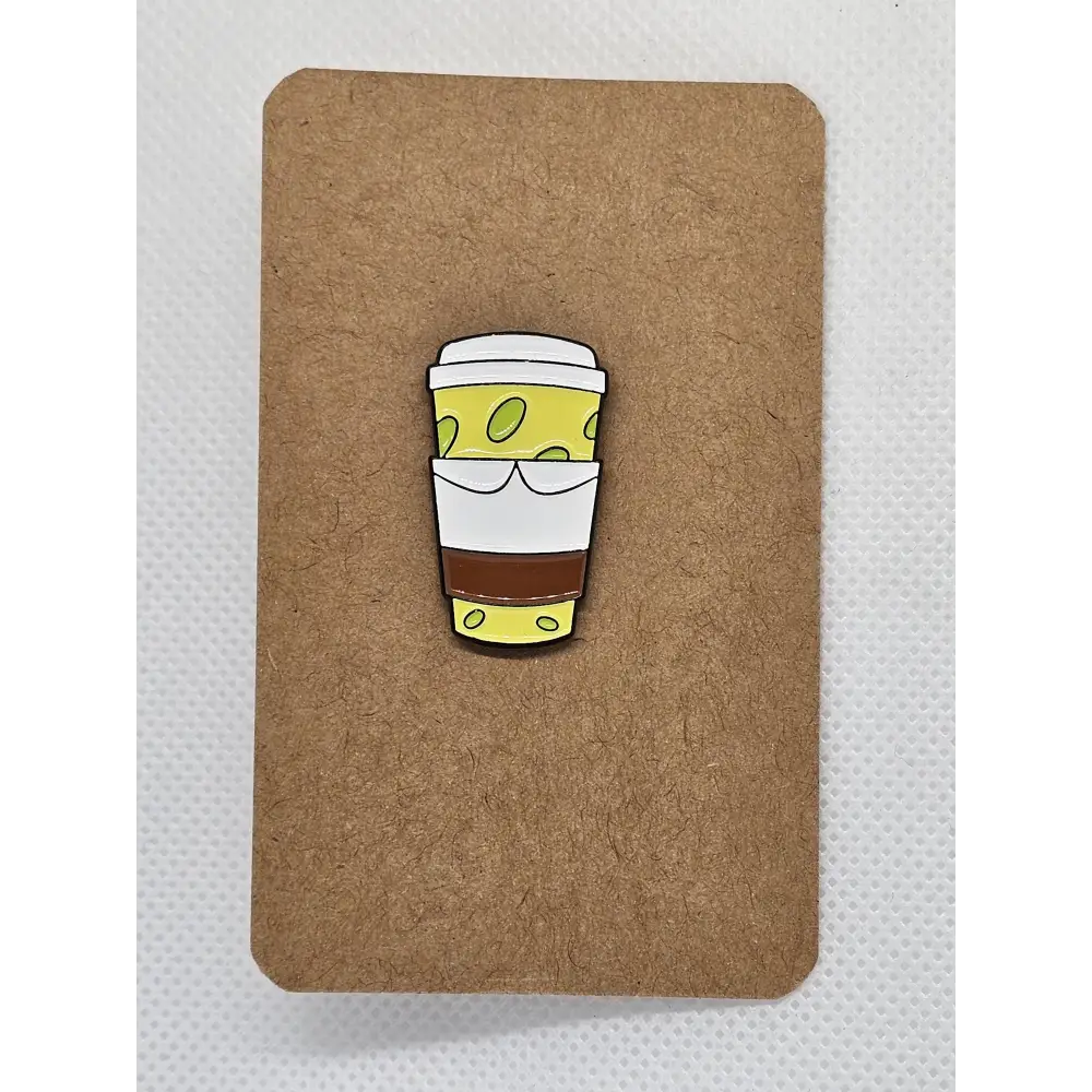 Funky takeaway cup enamel pin badge - Pin badges