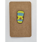 Funky takeaway cup enamel pin badge - Pin badges