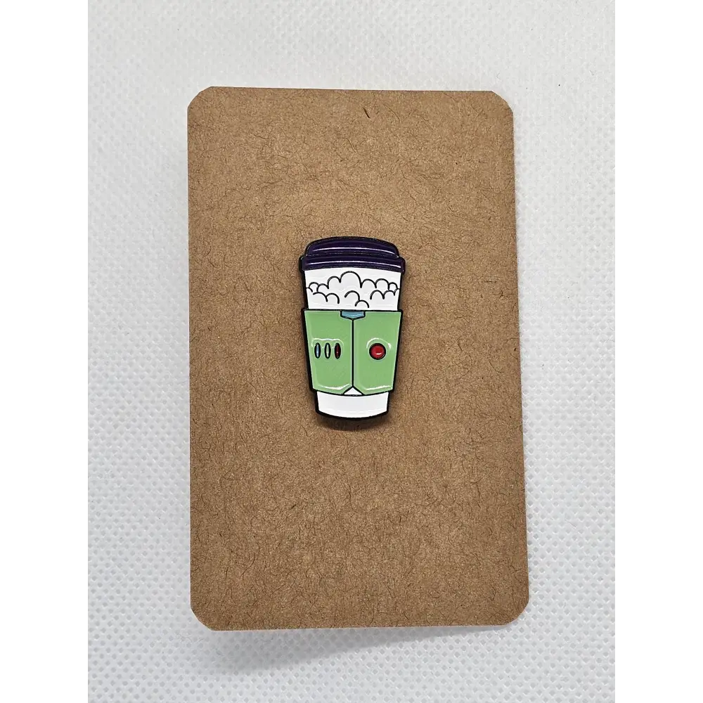 Funky takeaway cup enamel pin badge - Pin badges