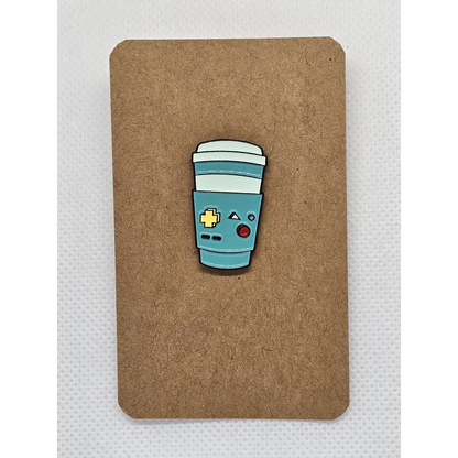 Funky takeaway cup enamel pin badge - Pin badges