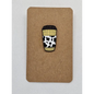 Funky takeaway cup enamel pin badge - Pin badges