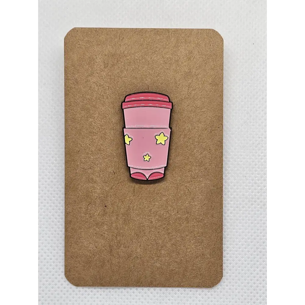 Funky takeaway cup enamel pin badge - Pin badges