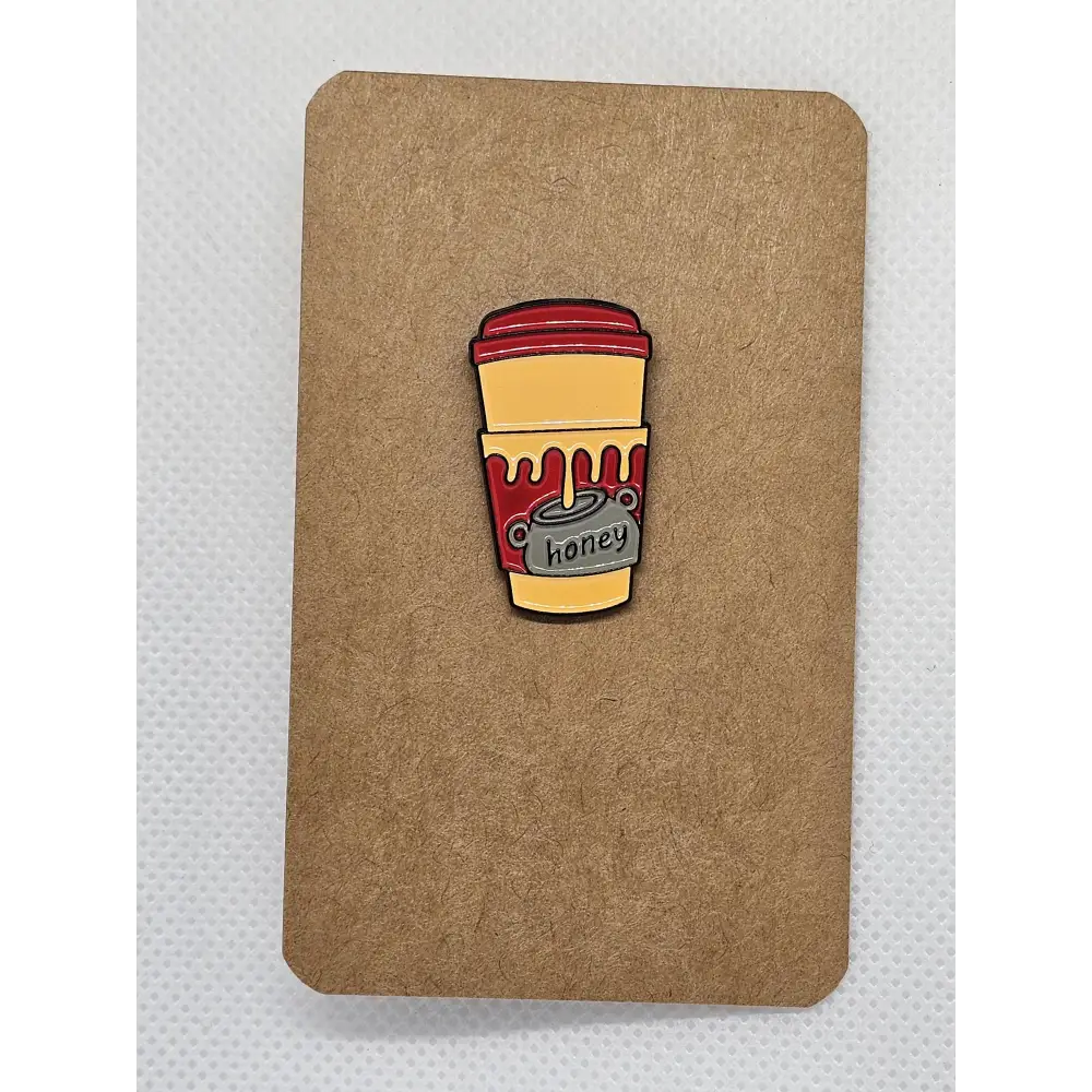 Funky takeaway cup enamel pin badge - Pin badges