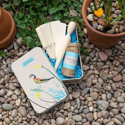 Gardener's Tools And Twine in a Tin - Your Garden