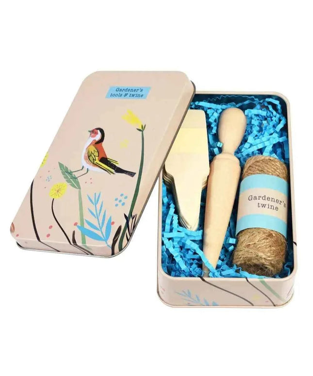Gardener's Tools And Twine in a Tin - Your Garden