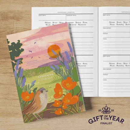 Gardening logbook - planting journal summer haze cover