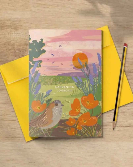 Gardening logbook - planting journal summer haze cover