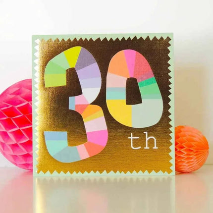 Gold Foiled Thirty Card