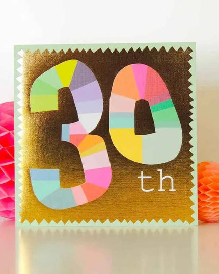 Gold Foiled Thirty Card