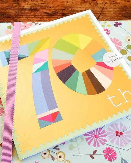Gold Foiled Seventy Greetings Card