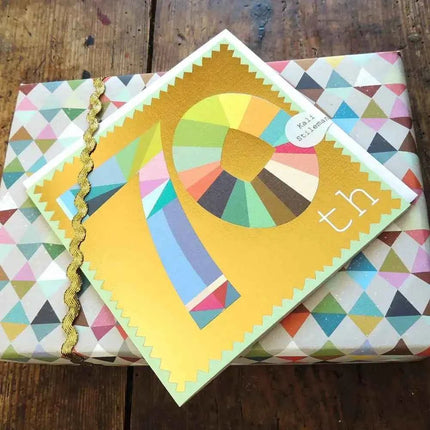 Gold Foiled Seventy Greetings Card