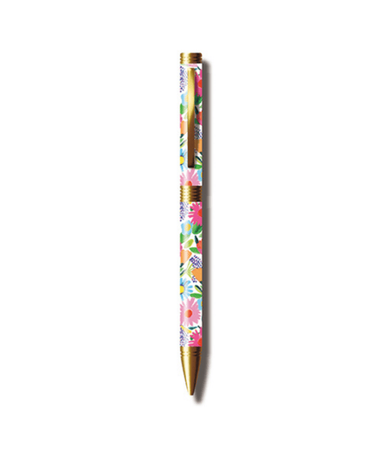 Gift Pen Set of 3 - Flowers Stationery Bright