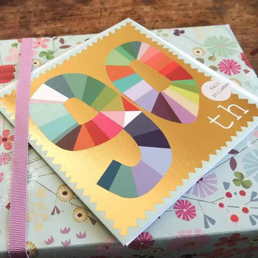 Gold Foiled Ninety Birthday Card