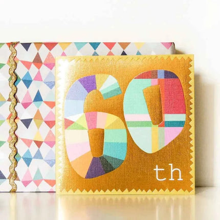 Gold Foiled Sixty Birthday Card