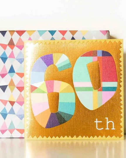 Gold Foiled Sixty Birthday Card