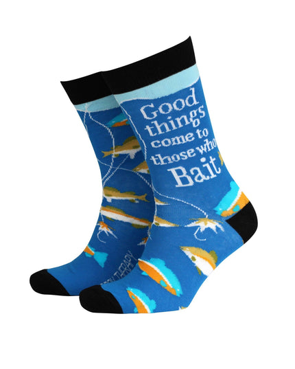 Good Things Come to Those Who Bait- Men's Bamboo Socks