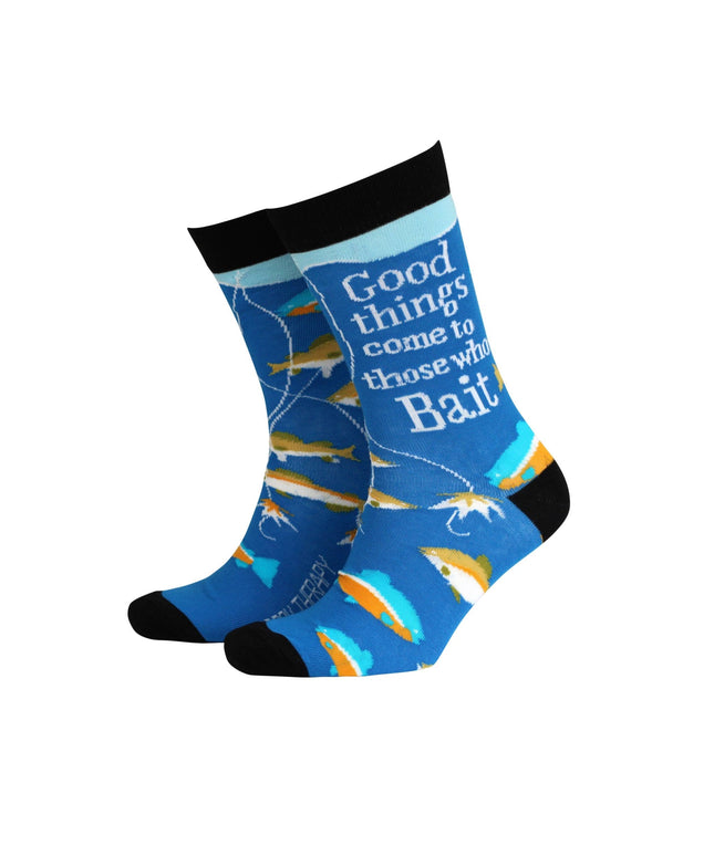 Good Things Come to Those Who Bait- Men's Bamboo Socks