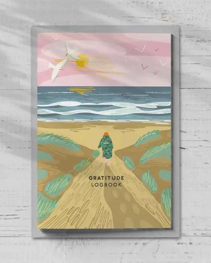 Gratitude Logbook - Over the Dunes Cover