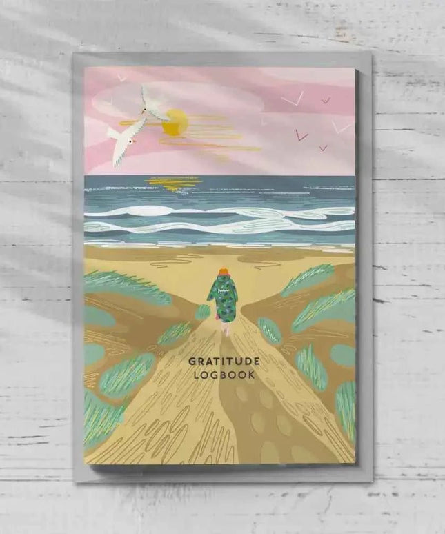 Gratitude Logbook - Over the Dunes Cover
