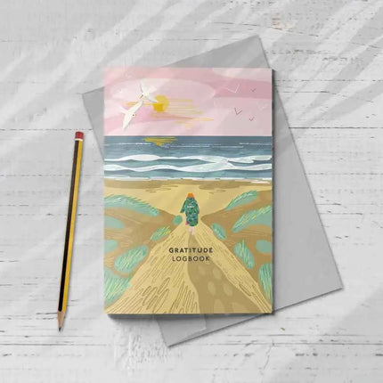 Gratitude Logbook - Over the Dunes Cover